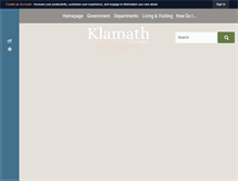 Tablet Screenshot of klamathcounty.org